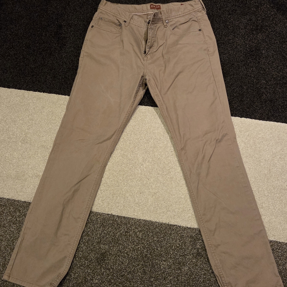 Red Ale by Alesbury Mens Chino Slim Pants 33x32